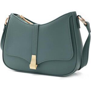 Crescent Shoulder Bag for Women, Green